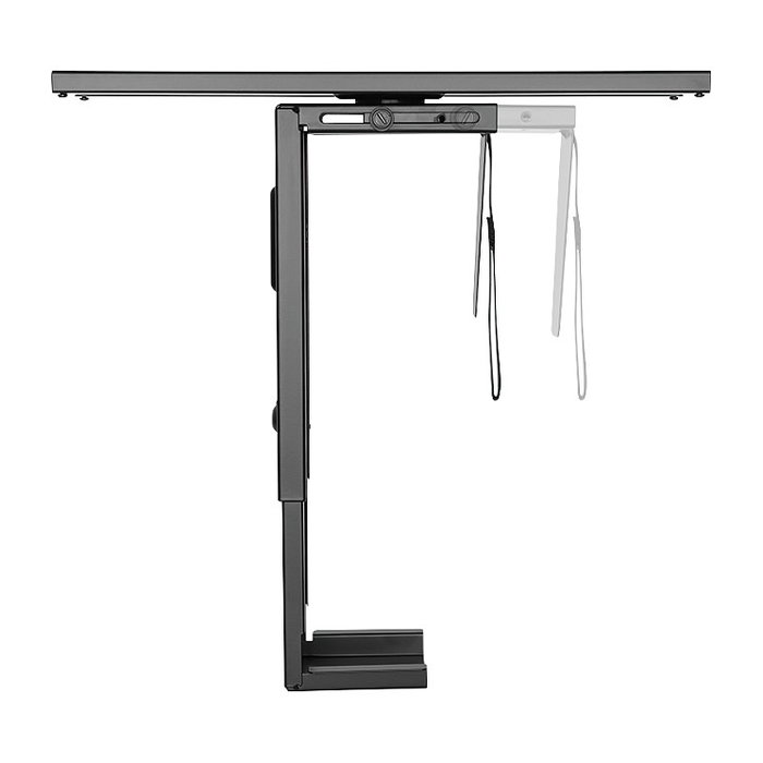 LogiLink Soporte para CPU ajustable para debajo del escritorio, rotatorio y deslizante