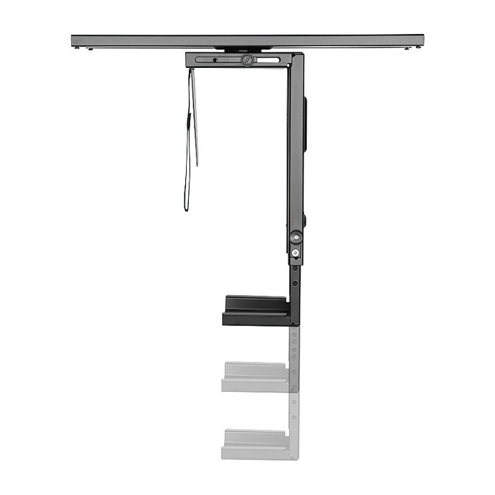 LogiLink Soporte para CPU ajustable para debajo del escritorio, rotatorio y deslizante