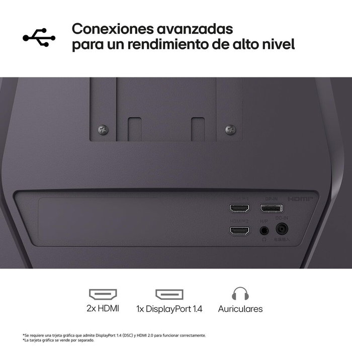 LG 32G600A-B UltraGear Monitor Gaming Curvo 32 pulgadas QHD 180Hz VA 1ms HDR10 Negro LG 32G600A-B UltraGear Monitor Gaming Curvo 32 pulgadas QHD 180Hz VA 1ms HDR10 Negro