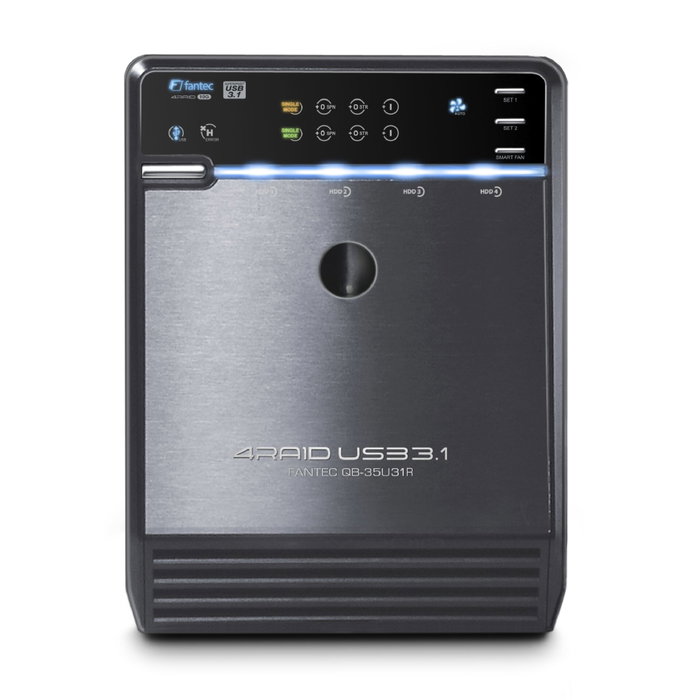 Fantec QB-35U31R Carcasa RAID per 4 unità SATA USB 3.1 Gen 2