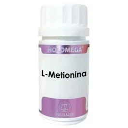 Equisalud Holomega L-Metionina 500 mg, 50 Cápsulas Vegetales - Complemento Alimenticio para Agilidad Mental y Memoria, Apto para Vegetarianos y Diabéticos