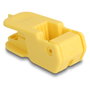 DeLOCK Alicates paralelos de red para enchufes de montaje in situ, herramienta de prensado RJ-45, color amarillo, material GFRP