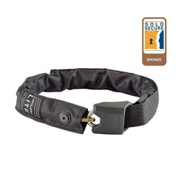 Hiplok Candado de Cadena LITE - Grillete de Acero 8mm, Cadena 6mm, 1kg, Seguridad Bronce Sold Secure, 75cm, Llave