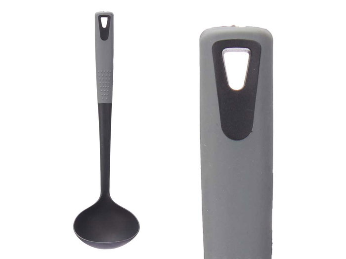Kinvara Cazo Cocina Gris/Negro 32.5x9.5x9 cm (Set de 24)