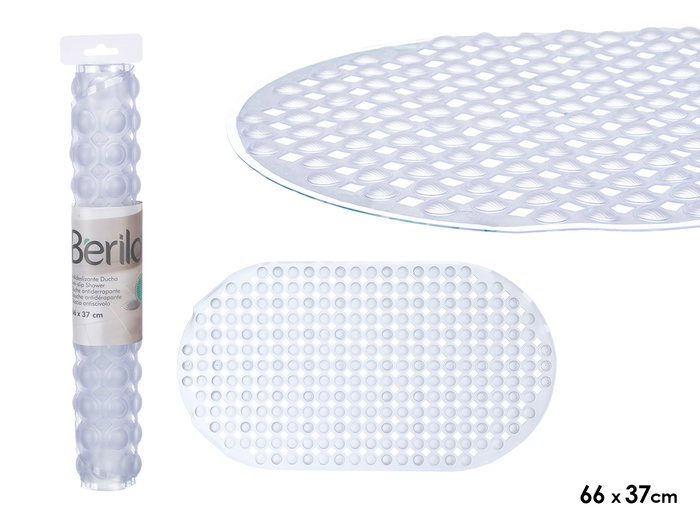 Berilo Antideslizante Ducha Transparente 66 x 37 cm (Set de 12) Berilo Antideslizante Ducha Transparente 66 x 37 cm (Set de 12)