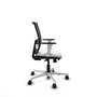 PIQUERAS Y CRESPO Silla de oficina Yunquera con mecanismo Sincro/Traslack Blanco/Negro