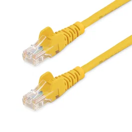 Startech.com 45PAT10MYL Cable de Red Ethernet RJ45 10m Cat5e U/UTP Amarillo - 100 Mbps, PoE, Conectores Chapados en Oro, Snagless, Macho-Macho