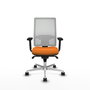 PIQUERAS Y CRESPO Silla de oficina Horna Naranja y Blanco