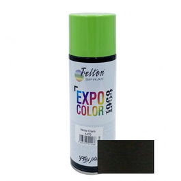 Felton Pintura Spray Negro Brillante 200ml Alta Calidad Secado Rápido Para Múltiples Superficies
