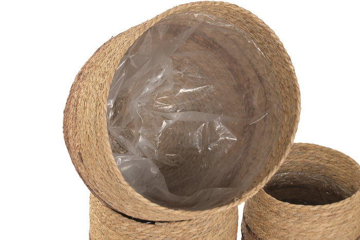 DKD Home Decor Macetero Urban Marron 44 x 40 x 44 cm Set de 5