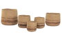 DKD Home Decor Macetero Urban Marron 44 x 40 x 44 cm Set de 5