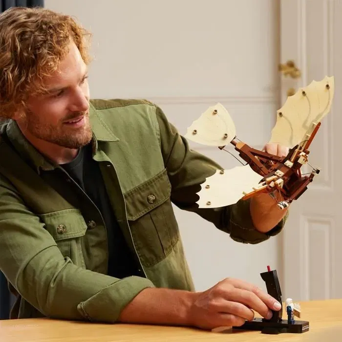 LEGO ICONS 10363 Máquina Voladora de Leonardo da Vinci, Juego Construcción, 493 Piezas, 18+ Años