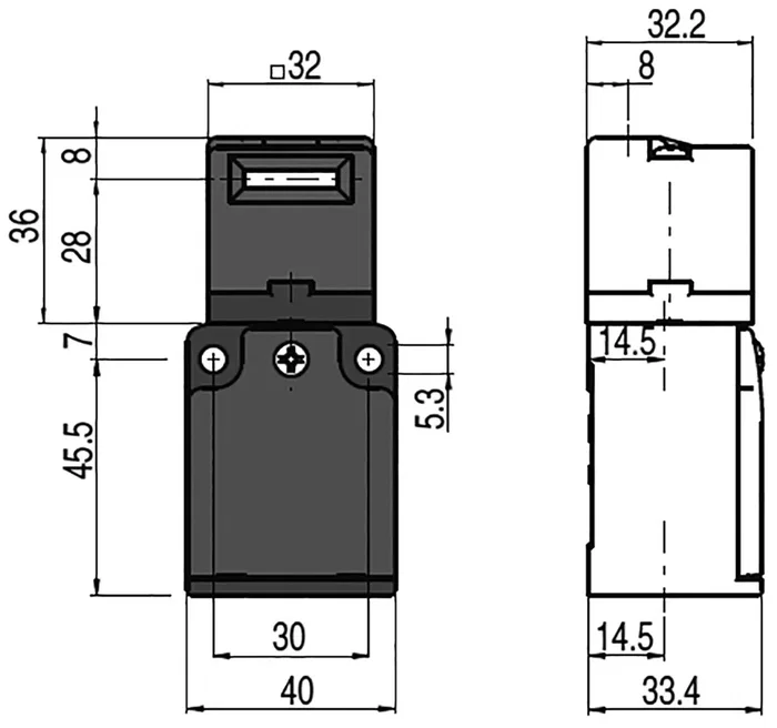 PIZZATO ELETTRICA Interruptor de seguridad FC a llave NC + NA PIZZATO ELETTRICA Interruptor de seguridad FC a llave NC + NA