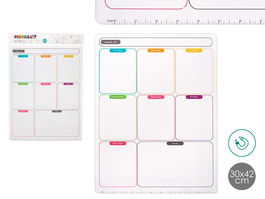 Pincello Imán Nevera Notas A3 Semanario 33.5 x 48 x 0.5 cm Blanco (Set de 36)