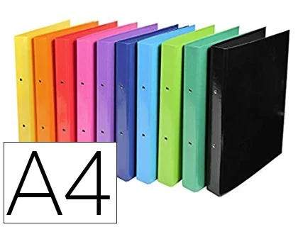Exacompta Carpeta de 2 anillas 30 mm DIN A4 colores surtidos Exacompta Carpeta de 2 anillas 30 mm DIN A4 colores surtidos
