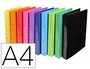 Exacompta Carpeta Iderama 2 Anillas 30 mm DIN A4 Cartón Forrado PVC Colores Surtidos