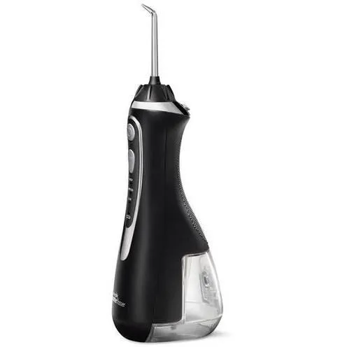 Waterpik WP-582 Irrigador Bucal Avanzado, Inalámbrico y Recargable con 3 Niveles de Presión y 4 Boquillas Incluidas