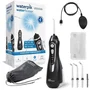 Waterpik WP-582 Irrigador Bucal Avanzado, Inalámbrico y Recargable con 3 Niveles de Presión y 4 Boquillas Incluidas