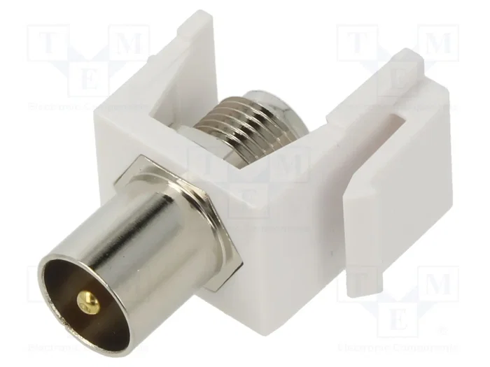 GOOBAY Conector RF Keystone F Tomacorriente Blanco GOOBAY Conector RF Keystone F Tomacorriente Blanco