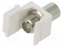 GOOBAY Conector RF Keystone F Tomacorriente Blanco