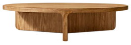 DKD Home Decor Mesa de Centro Roble MDF 121x121x31,5cm Veneer Natural