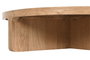 DKD Home Decor Mesa de Centro Roble MDF 121x121x31,5cm Veneer Natural