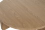DKD Home Decor Mesa de Centro Roble MDF 121x121x31,5cm Veneer Natural