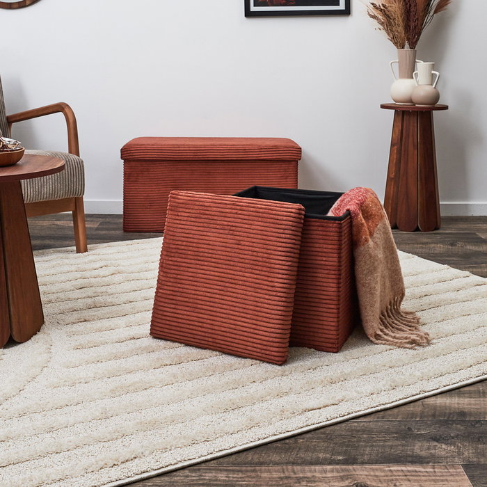 Home Deco Factory CAJA-PUF PLEGABLE SCOTT TERRAC Home Deco Factory CAJA-PUF PLEGABLE SCOTT TERRAC