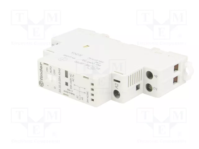 FINDER Contactor de instalación modular 2-polar 25A 24VAC/24VDC