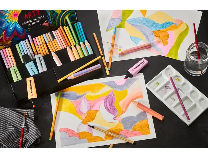 Stabilo Set Creativo Arty Pastel con 50 unidades surtidas
