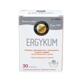 Bioserum Ergykum Fórmula Reforzada - Complemento alimenticio para energía y antioxidantes - 30 comprimidos