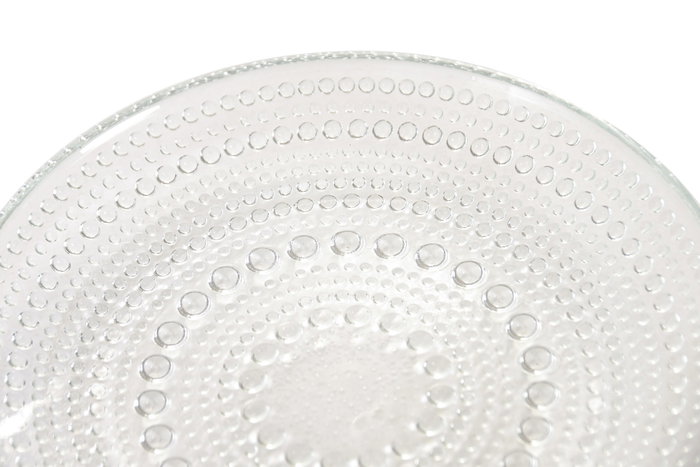 DKD Home Decor Plato de Cristal Transparente con Relieve de 15 cm (Pack de 6)Variant-defining facts: color, size, pack quantity