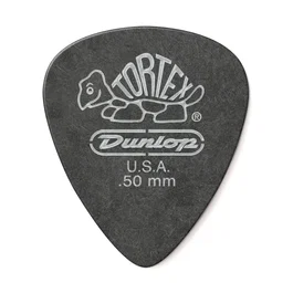 DUNLOP Púas Tortex Pitch Black Standard 0,50 mm (pack de 12)
