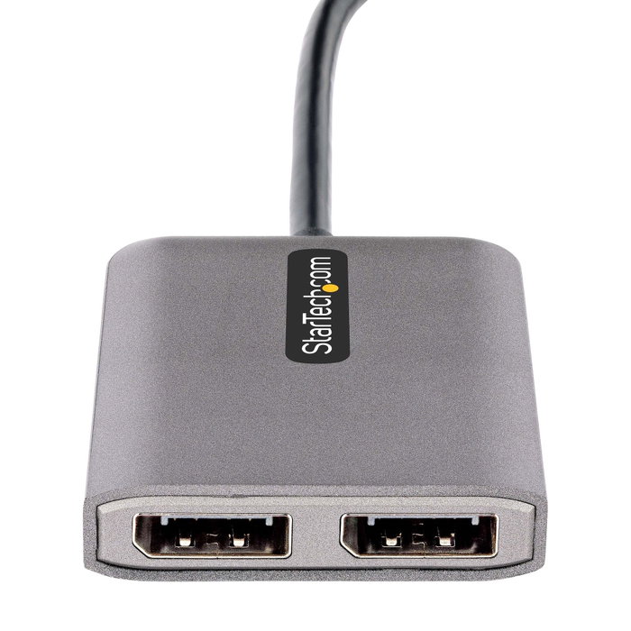 StarTech.com Adaptador USB-C a DisplayPort 1.4 Doble MST Hub 5K 60Hz HDR