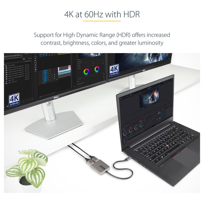 StarTech Adaptador USB-C a 2 Puertos DisplayPort 4K 60Hz MST MST14CD122DP StarTech Adaptador USB-C a 2 Puertos DisplayPort 4K 60Hz MST MST14CD122DP