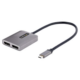 StarTech Adaptador USB-C a 2 Puertos DisplayPort 4K 60Hz MST MST14CD122DP