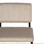 Silla Beige Tejido-Metal Contract 48 X 56 X 82 cm (Set de 2)
