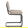 Silla Beige Tejido-Metal Contract 48 X 56 X 82 cm (Set de 2)