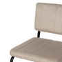 Silla Beige Tejido-Metal Contract 48 X 56 X 82 cm (Set de 2)
