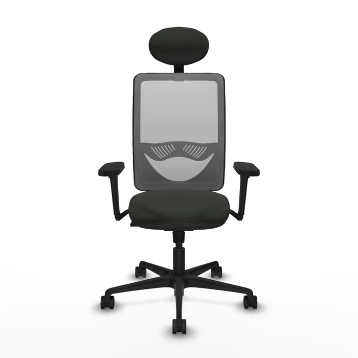 PIQUERAS Y CRESPO Silla de oficina Zulema con Mecanismo Sincro, Tela Negra y Malla Gris PIQUERAS Y CRESPO Silla de oficina Zulema con Mecanismo Sincro, Tela Negra y Malla Gris