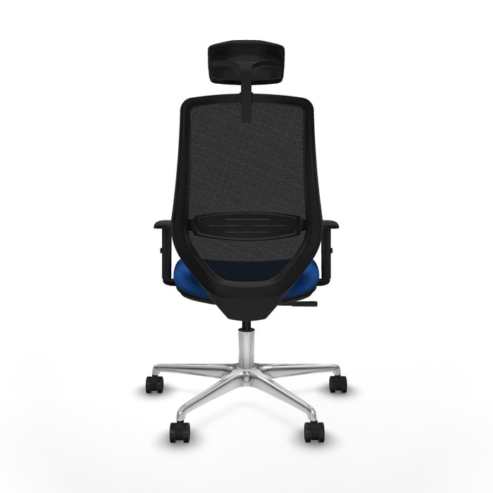 PIQUERAS Y CRESPO Silla de oficina Mardos con mecanismo Sincro, Azul y Negro