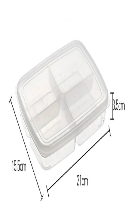 Hermia 1000 Set de Cajas de Almacenamiento de Plástico Transparente (6 Piezas) 1000 ml Hermia 1000 Set de Cajas de Almacenamiento de Plástico Transparente (6 Piezas) 1000 ml