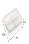 Hermia 1000 Set de Cajas de Almacenamiento de Plástico Transparente (6 Piezas) 1000 ml