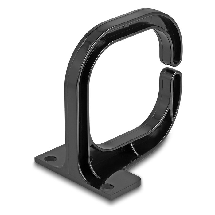 DeLOCK Soporte de cable 83 x 60 mm con placa de montaje negro DeLOCK Soporte de cable 83 x 60 mm con placa de montaje negro