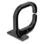 DeLOCK Soporte de cable 83 x 60 mm con placa de montaje negro
