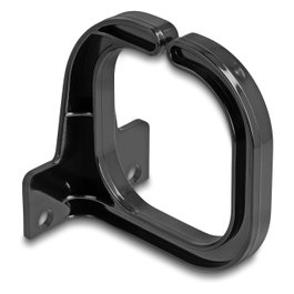 DeLOCK Soporte de cable 83 x 60 mm con placa de montaje negro