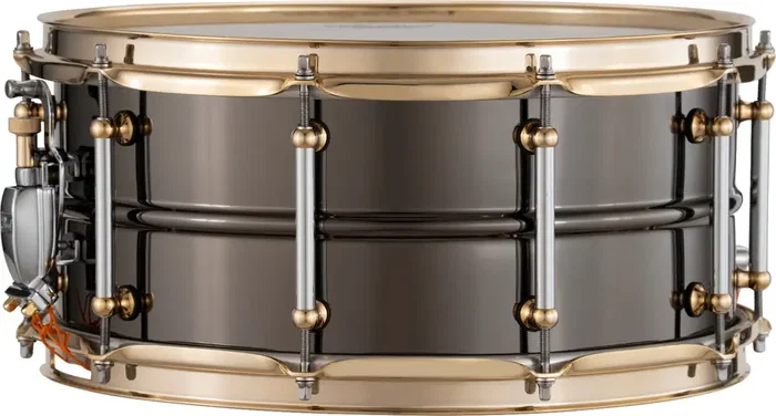 PEARL STHNSF1465 SensiTone Caja 14x6.5" Latón Black Nickel Edición Limitada - 1mm Aros SuperHoop II y Bellotas Tube Lug