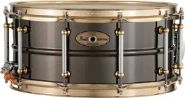 PEARL STHNSF1465 SensiTone Caja 14x6.5" Latón Black Nickel Edición Limitada - 1mm Aros SuperHoop II y Bellotas Tube Lug