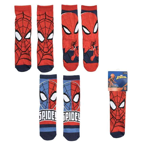 Cerdá Pack Calcetines 3 Piezas Spiderman Talla Calzado 27/30