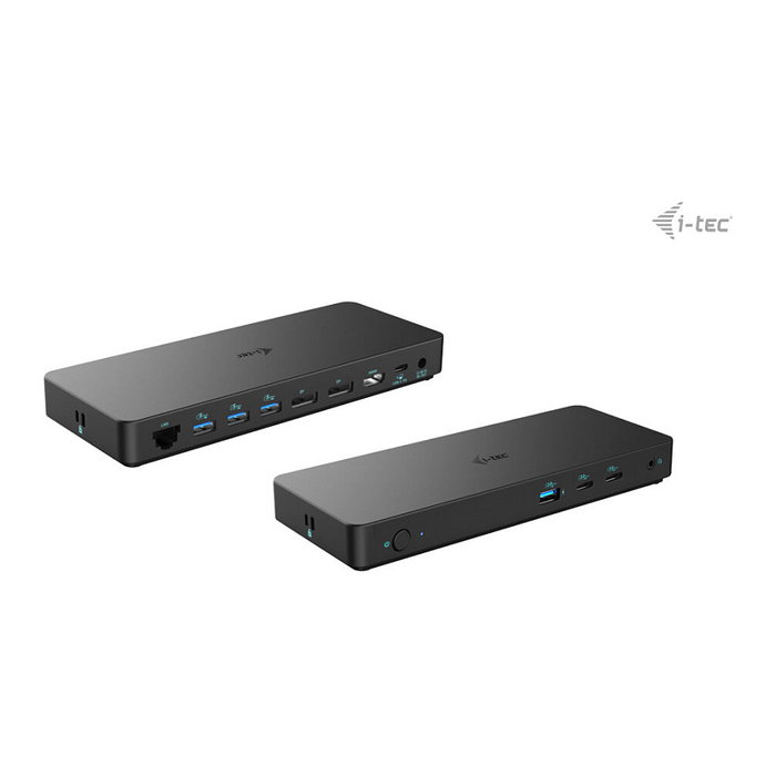I-Tec Docking Station USB-C Triple Display Gen 2 Pro, 100W Power Delivery, 3 Pantallas 4K 120Hz, Gigabit Ethernet, Thunderbolt 3/4 compatible, Negro